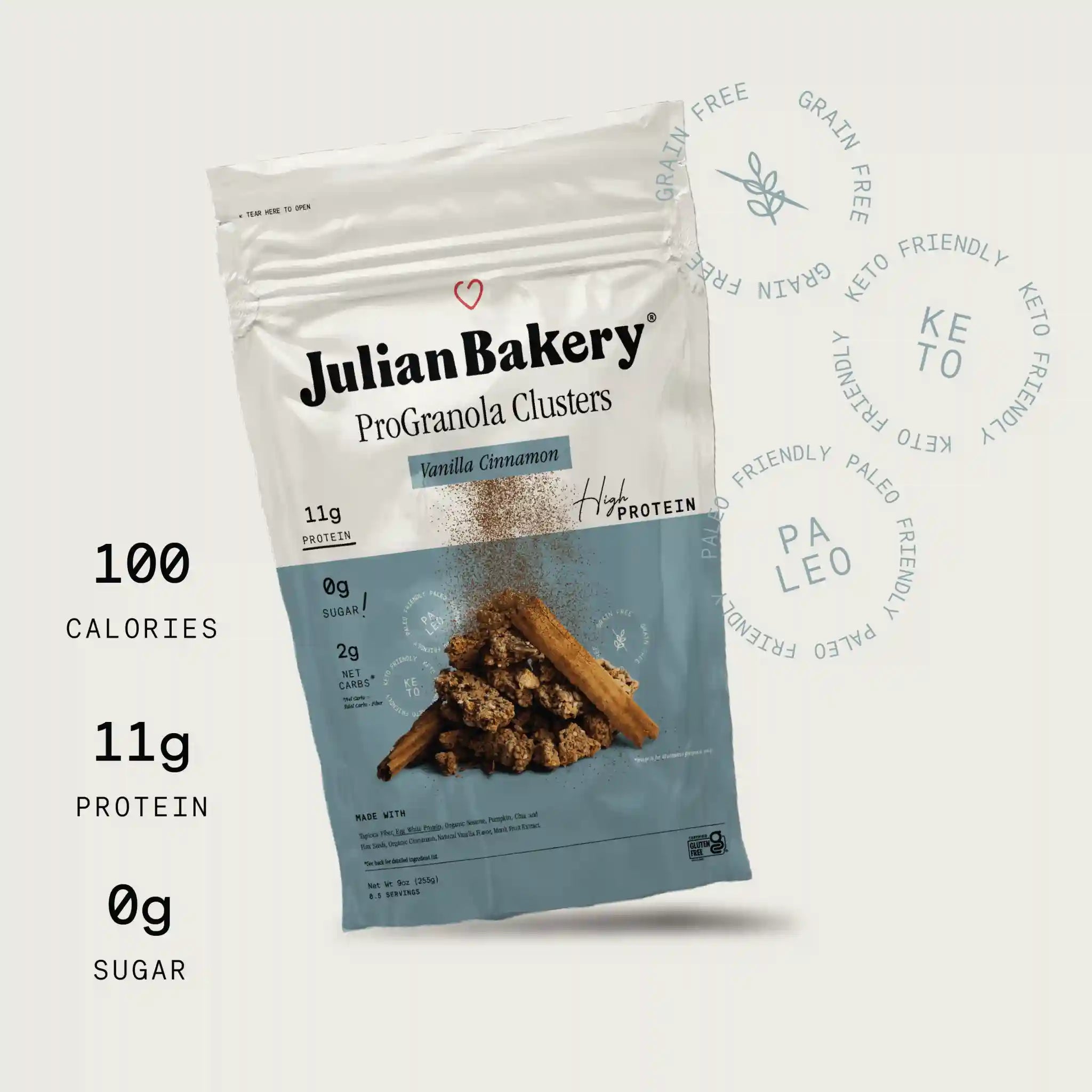 ProGranola® Vanilla Cinnamon Cluster 9oz