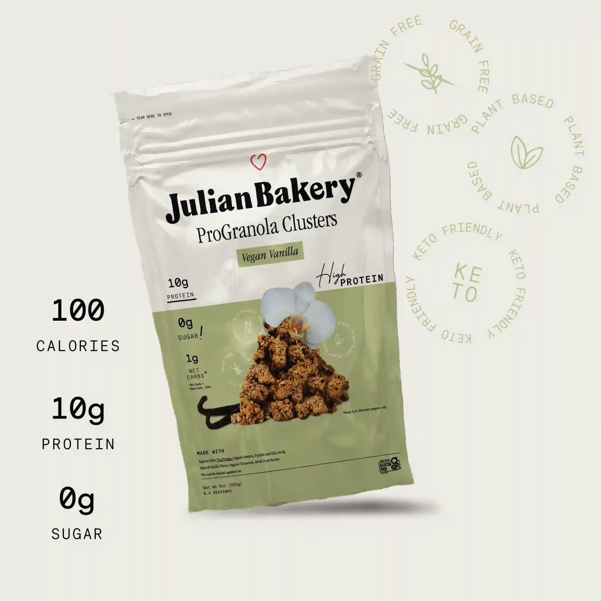 ProGranola® Vegan Vanilla Cluster 9oz