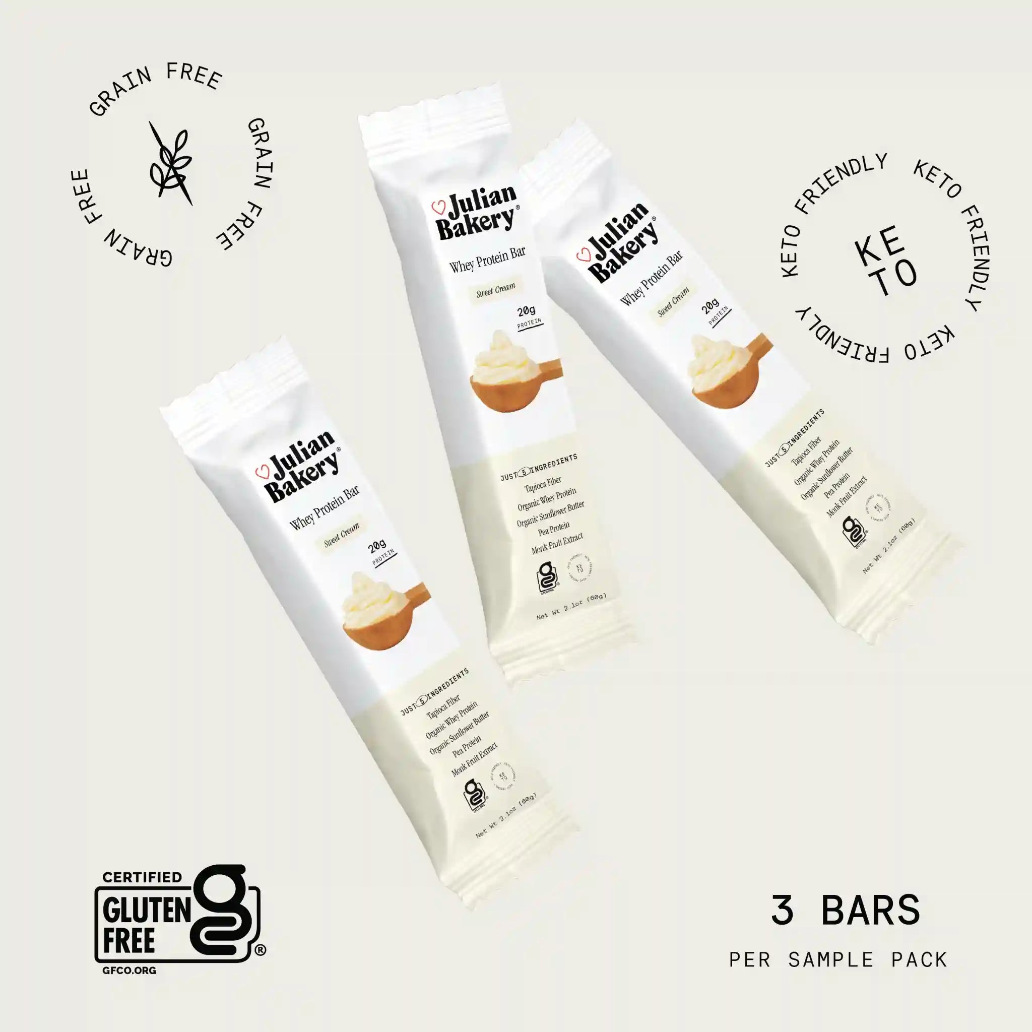 Sweet Cream Protein Bar—Discovery 3 Pack