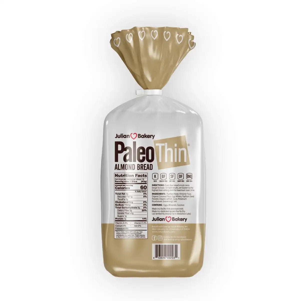 PaleoThin Almond Bread